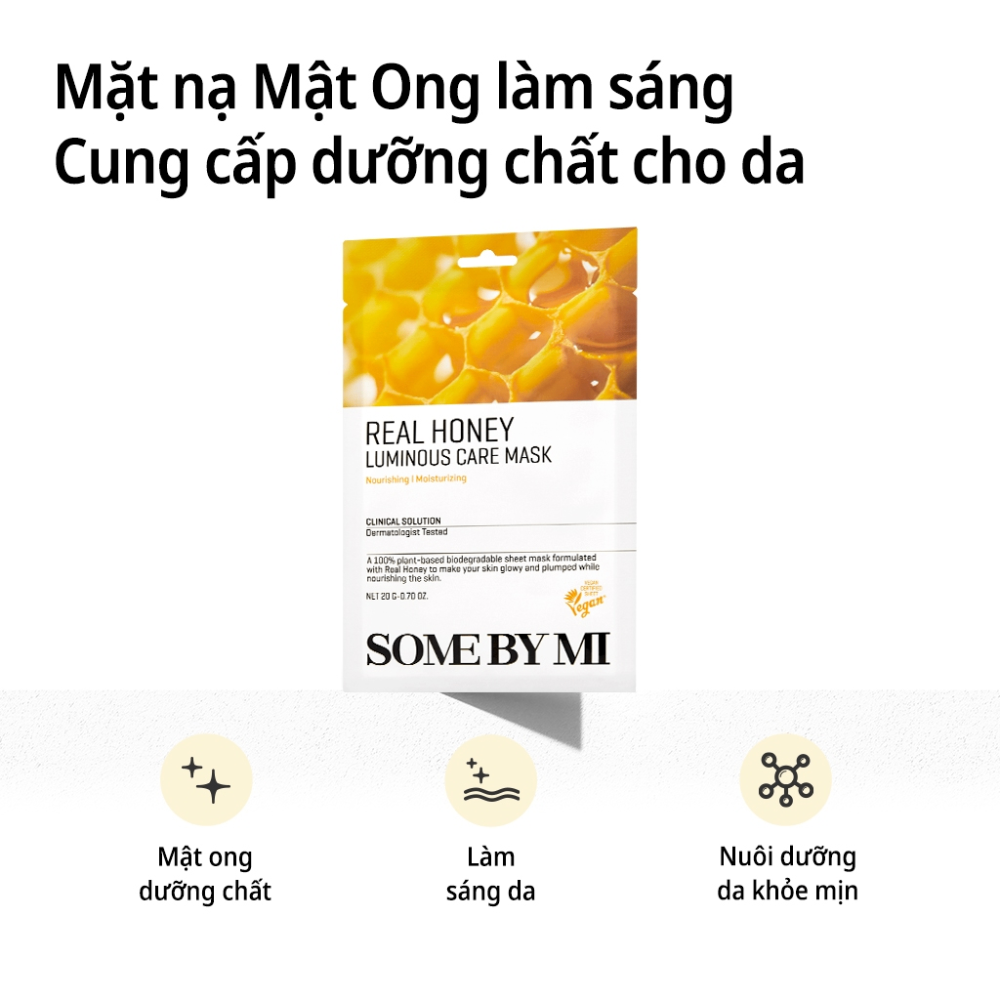 Mặt nạ Some By Mi Real Mask 20g làm dịu da dầu mụn