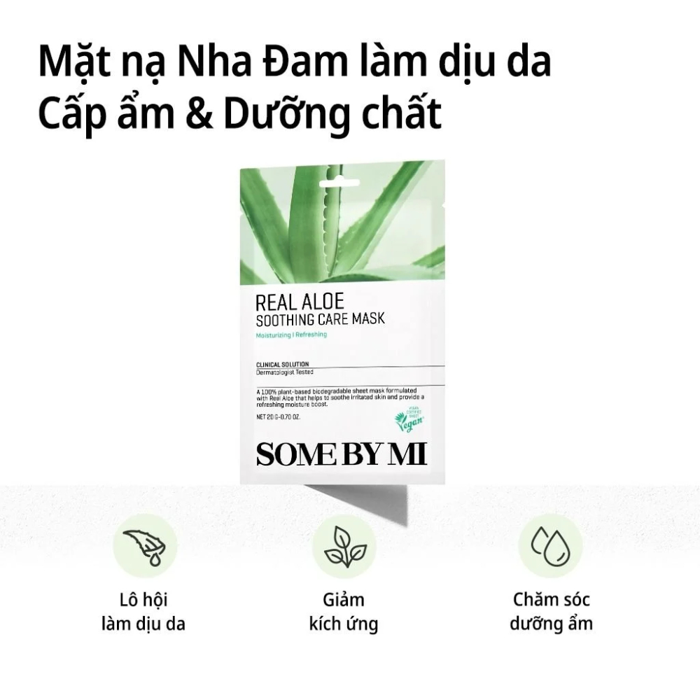 Mặt nạ Some By Mi Real Mask 20g làm dịu da dầu mụn