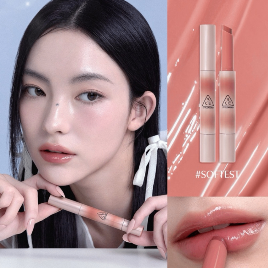 Son dưỡng có màu 3CE Shine Reflector 1.7g giúp môi luôn căng mọng suốt ngày dài