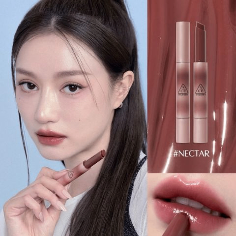 Son dưỡng có màu 3CE Shine Reflector 1.7g giúp môi luôn căng mọng suốt ngày dài