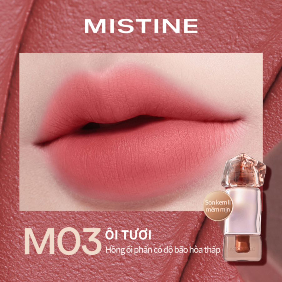 Son kem Mistine Thai Latte Velvet + Latte Long Wear Lip Cream 2.8g lâu trôi không gây khô môi