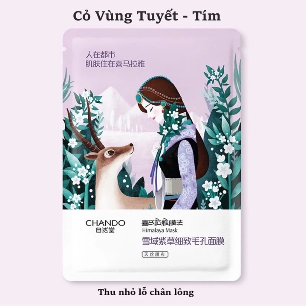 Mặt nạ giấy CHANDO Himalaya 25ml cân bằng độ ẩm, sáng da