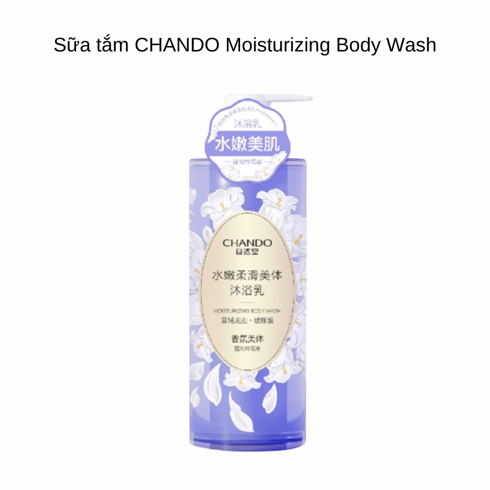 Sữa tắm và dưỡng thể CHANDO Moisturizing Brightening Body Lotion 600ml dưỡng ẩm mềm mại