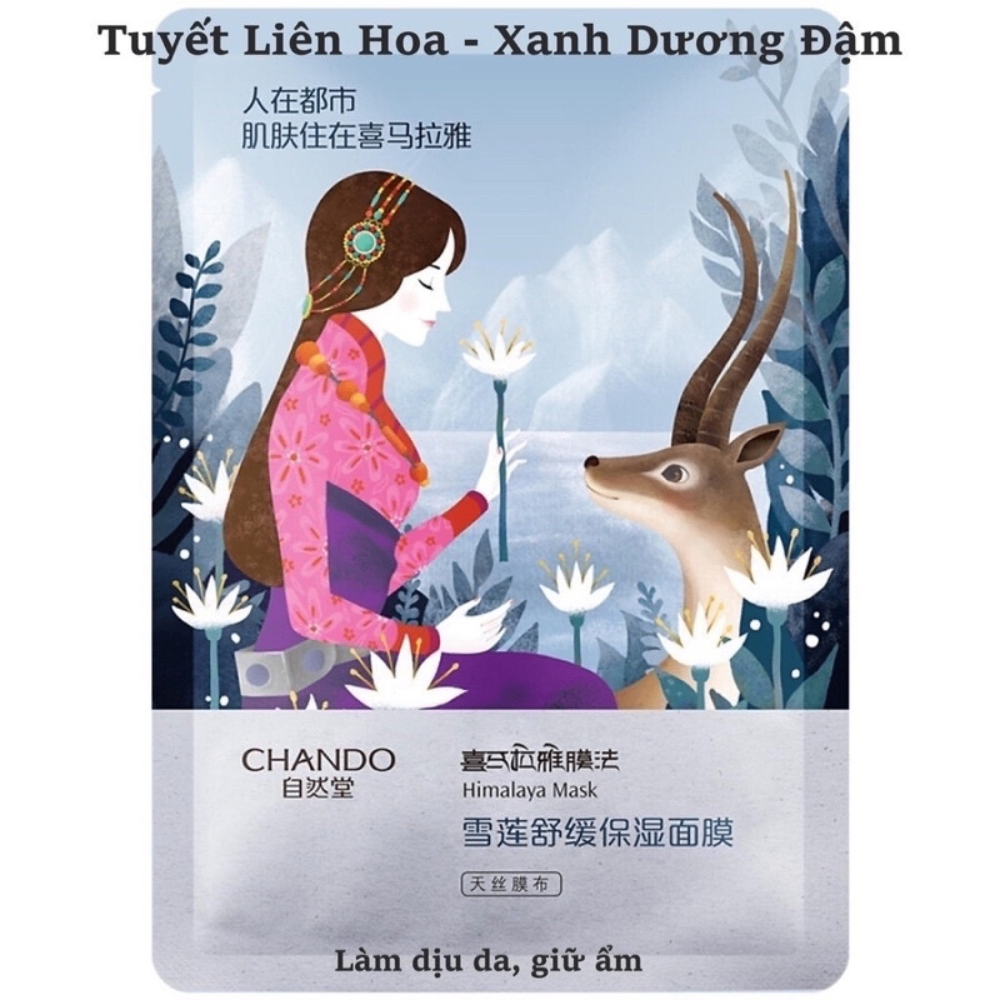 Mặt nạ giấy CHANDO Himalaya 25ml cân bằng độ ẩm, sáng da
