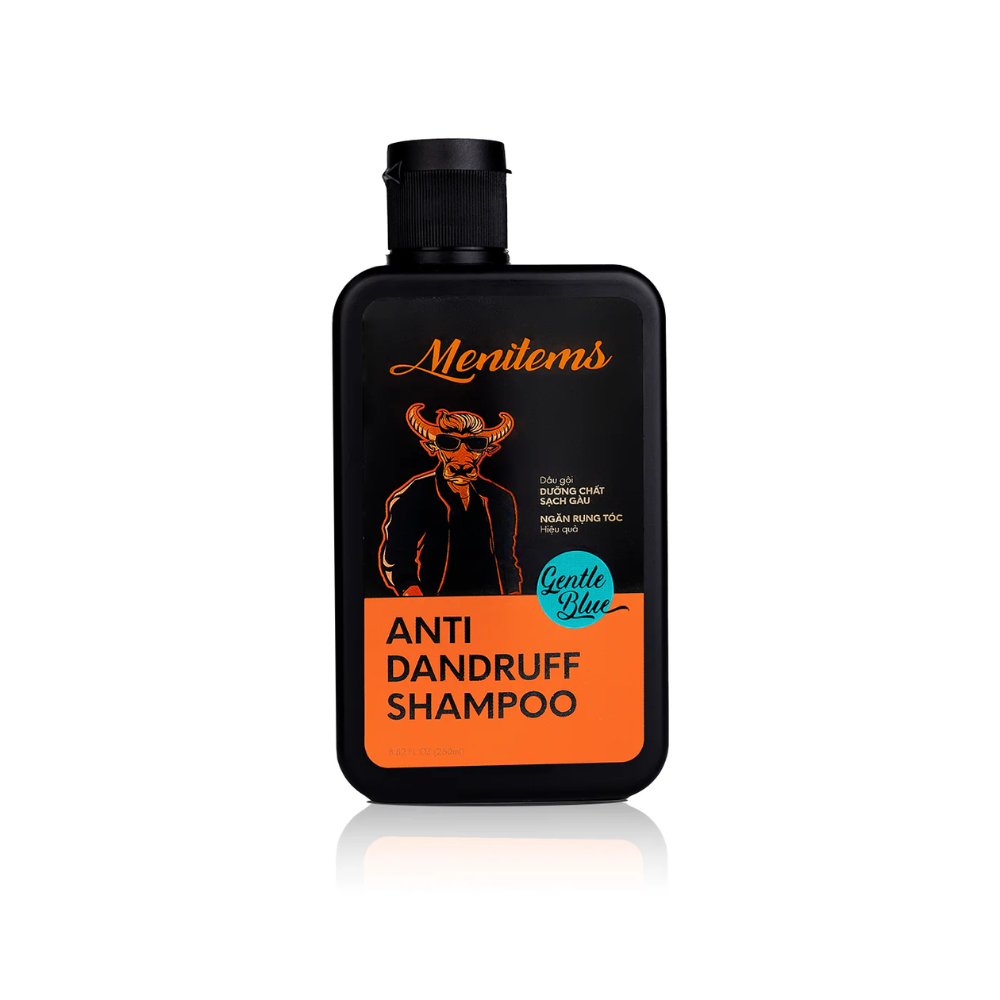 Dầu gội Menitems Anti Dandruff Shampoo 250ml làm sạch da đầu, bã nhờn