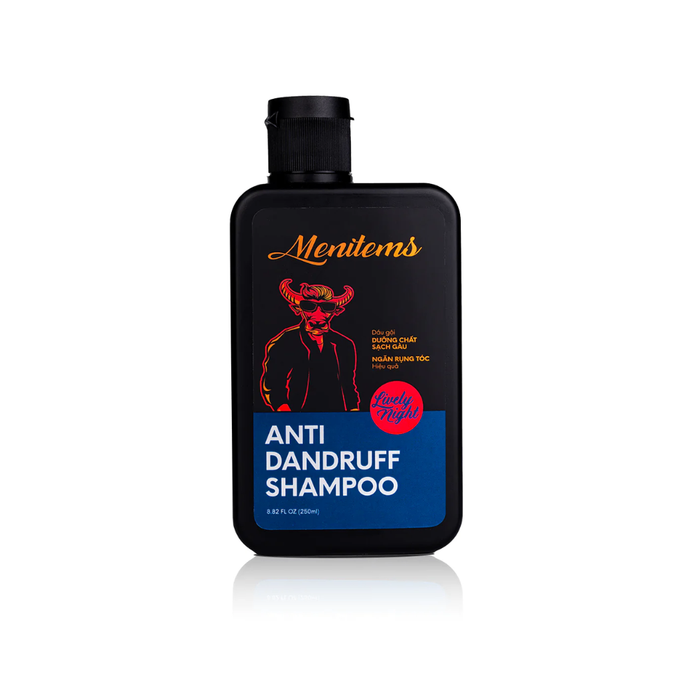Dầu gội Menitems Anti Dandruff Shampoo 250ml làm sạch da đầu, bã nhờn