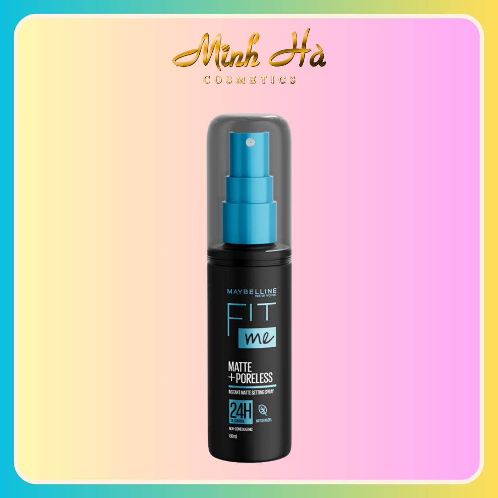 Xịt Khóa Nền Maybelline Fit Me Matte Poreless Setting Spray 60ml
