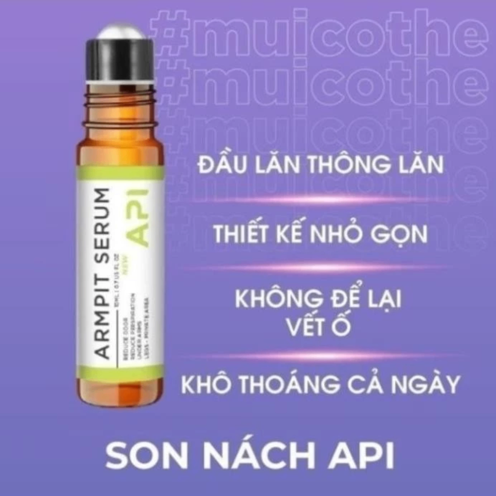Lăn khử mùi API Body Odor Arrmpit Stick 10ml khử mùi hôi làm trắng nách
