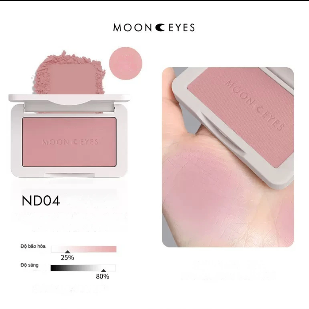 Phấn má hồng MOONEYES 6.5g trang điểm tự nhiên lâu trôi