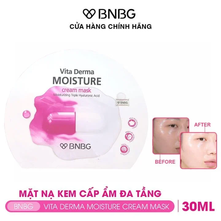 Mặt nạ giấy BNBG Vita Cocktail Age Foil mask Complex 2X 30ml/miếng cấp ẩm, chống lão hóa, dưỡng sáng da