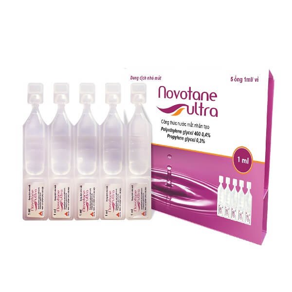 Dung dịch nhỏ mắt Novotane Ultra 5ml giảm khô, dưỡng mắt sáng khỏe