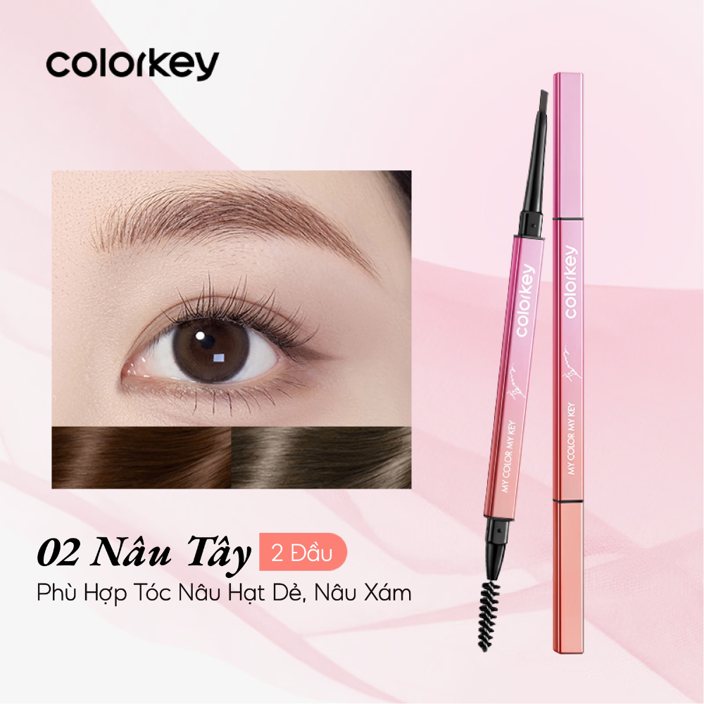 Chì kẻ mày Colorkey The Rapid Eyebrow Pencil 6g lâu trôi, kháng nước