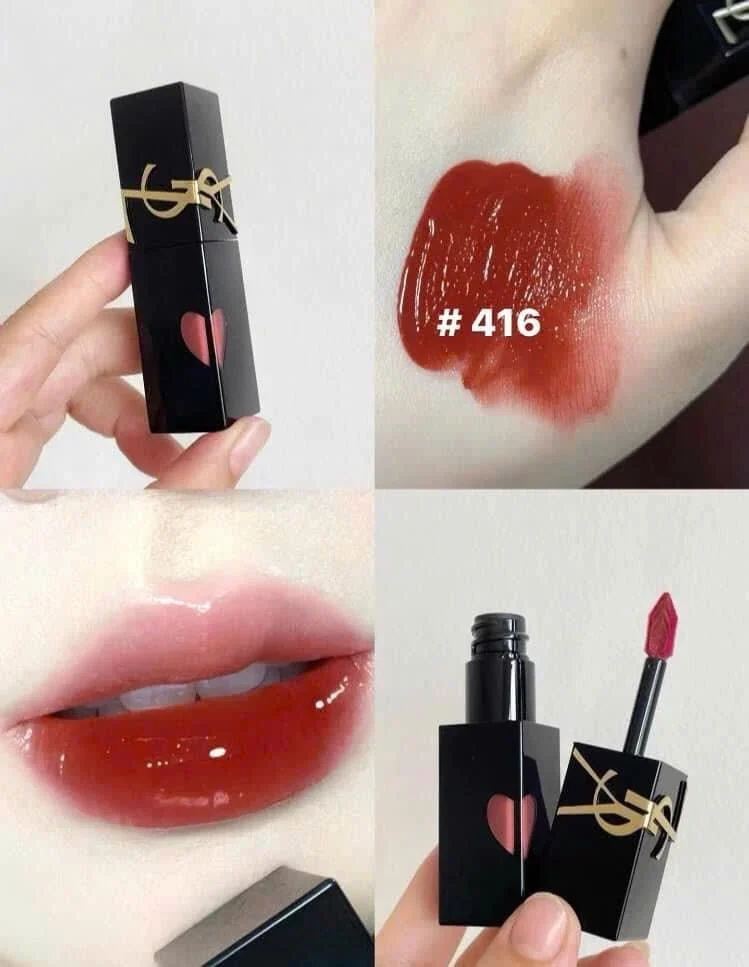 Son kem YSL The Inks Vinyl Cream Lip Stain 5.5ml căng mọng bóng mượt, sắc màu thời thượng