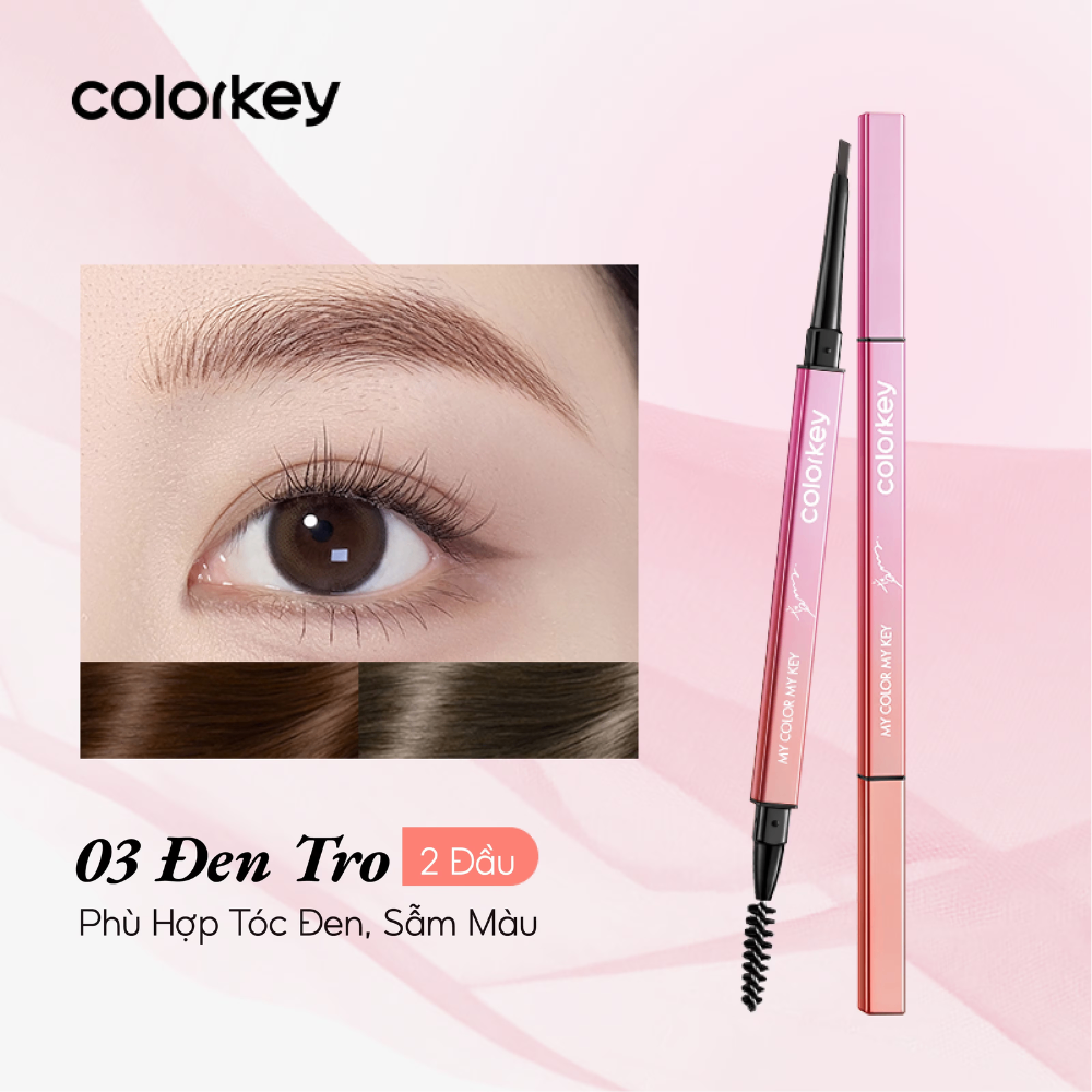 Chì kẻ mày Colorkey The Rapid Eyebrow Pencil 6g lâu trôi, kháng nước