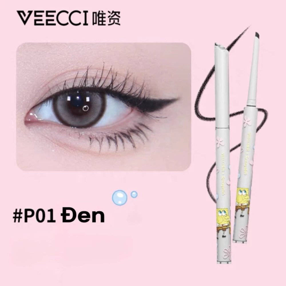Bút kẻ mắt Veecci x SpongeBob 50mg màu chuẩn, không dễ phai