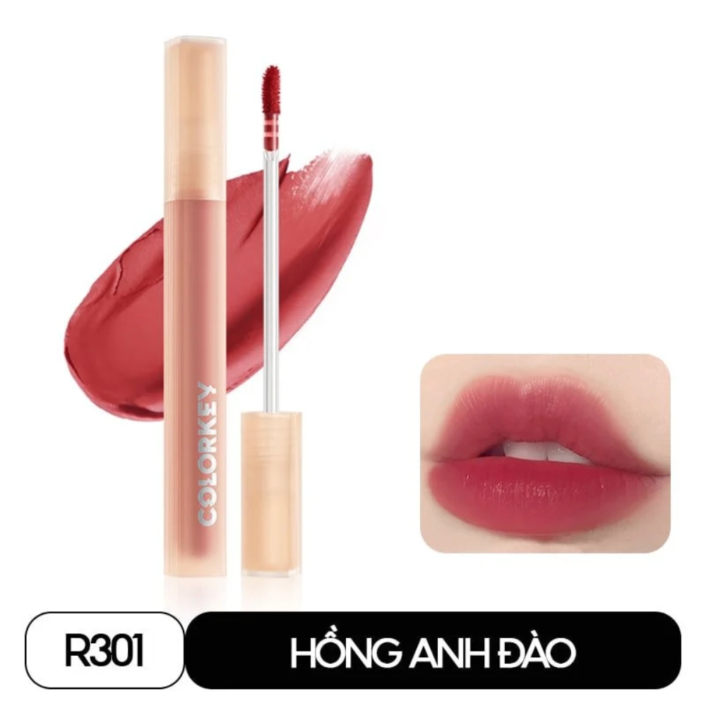 Son kem Colorkey Soft Matte Water Tint 2g bền màu lâu trôi siêu mịn môi
