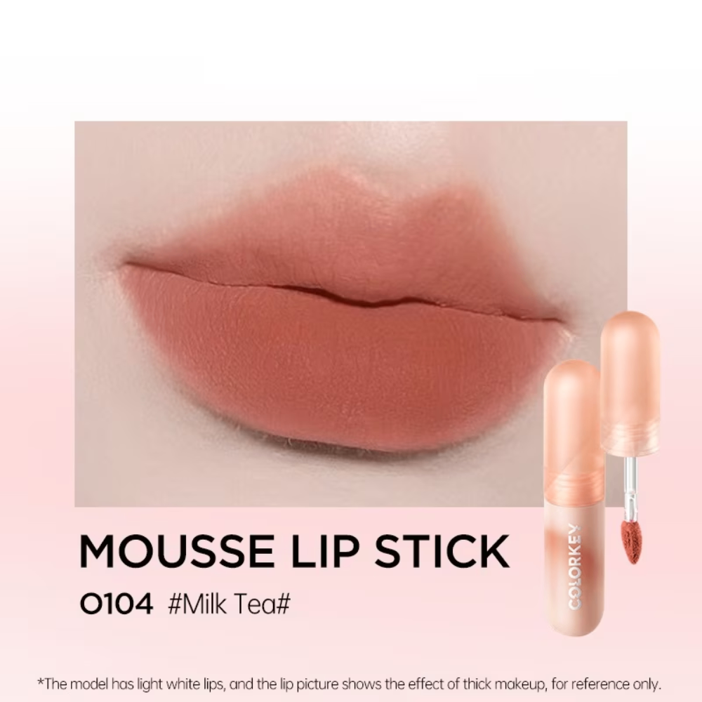 Son kem nhung Colorkey Mousse Lip Mud Matte 2g màu sắc đậm đà lì mịn tự nhiên