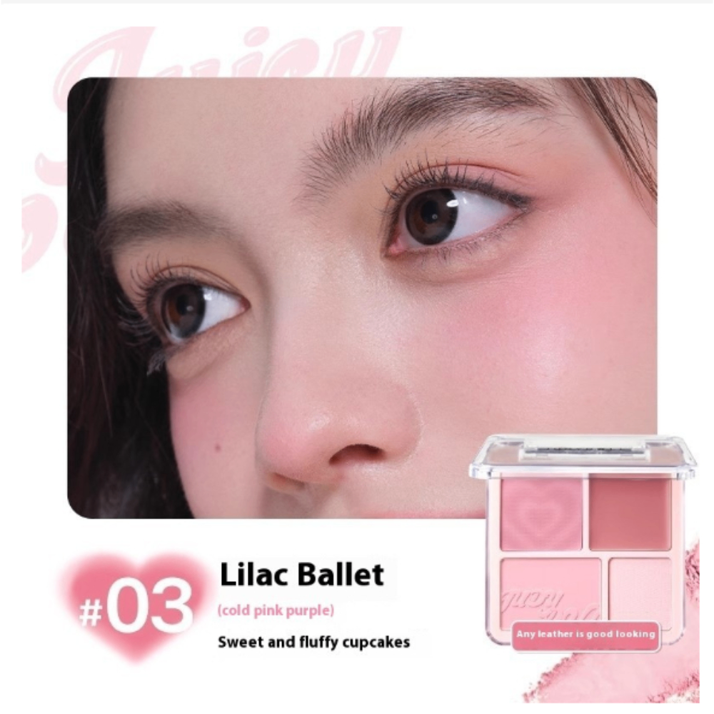 Phấn má hồng và highlight Judydoll Blush & Highlight Palette 9g chất phấn mịn lên màu chuẩn