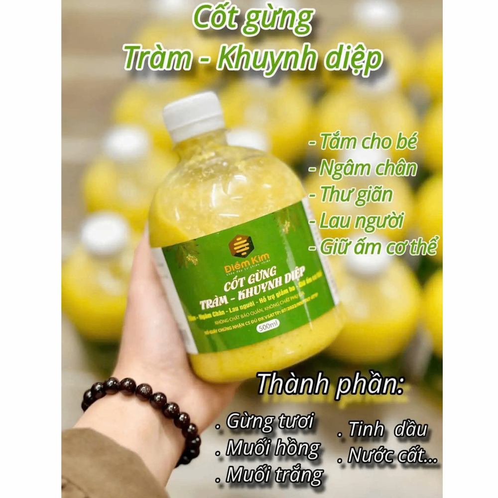Cốt Gừng Tràm-Khuynh Diệp Điềm Kim 500ml