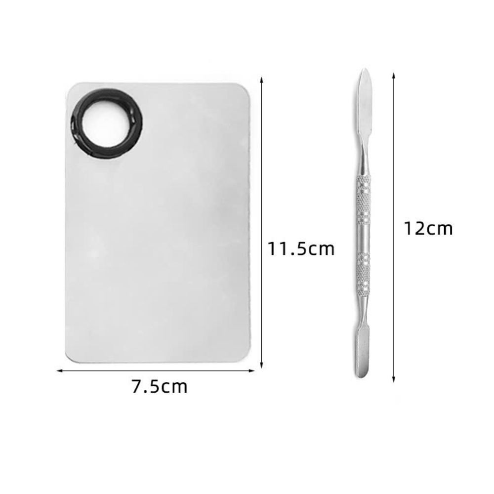 Khay tán nền inox kèm que