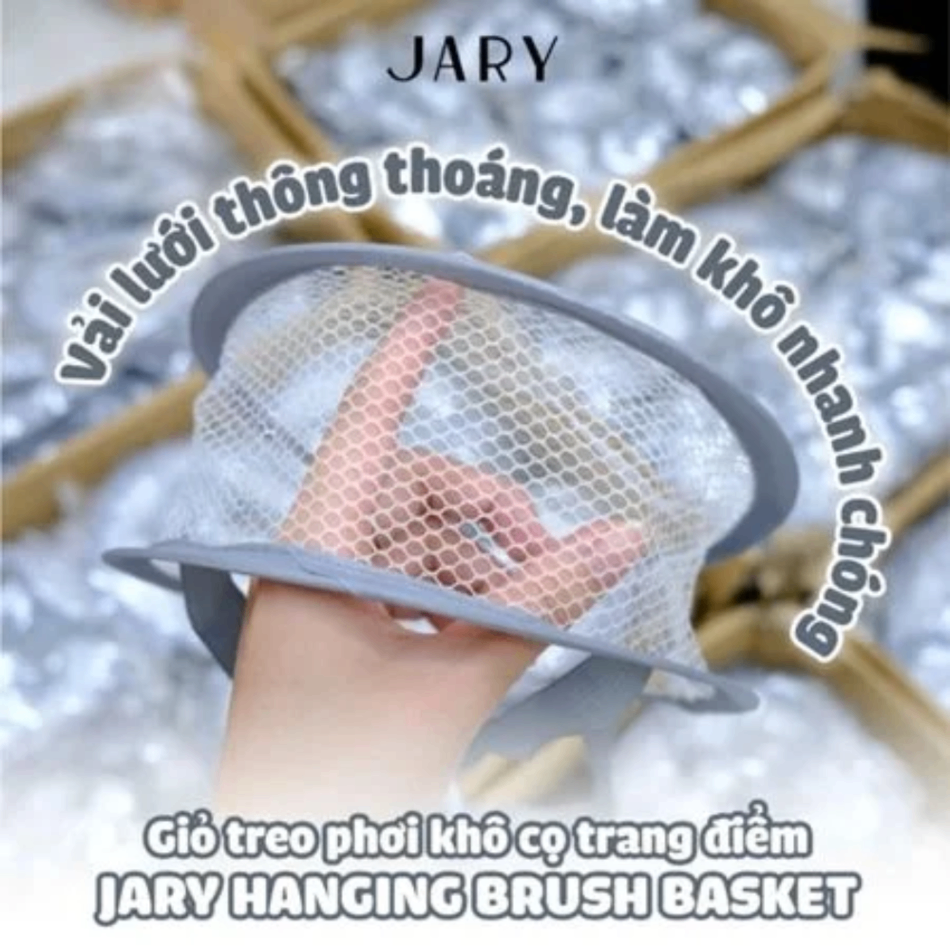 Túi lưới phơi khô cọ trang điểm JARY Hanging Brush Basket