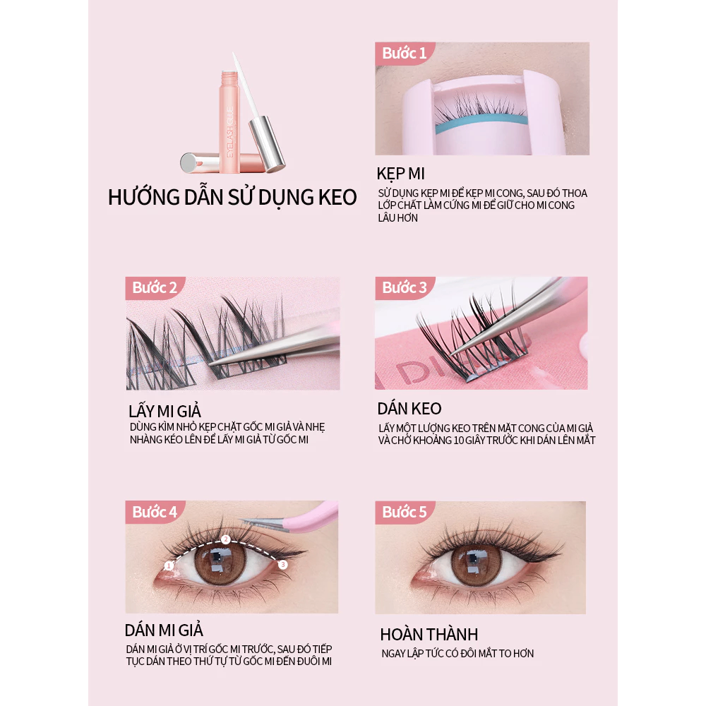 Keo dán mi giả Mlen Diary Glue Eyelashes 4g