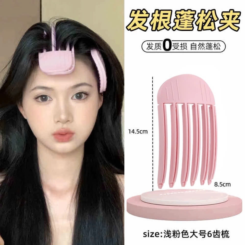 Kẹp phồng chân tóc #Hồng dễ dàng sử dụng tạo phồng nhẹ nhàng, tự nhiên