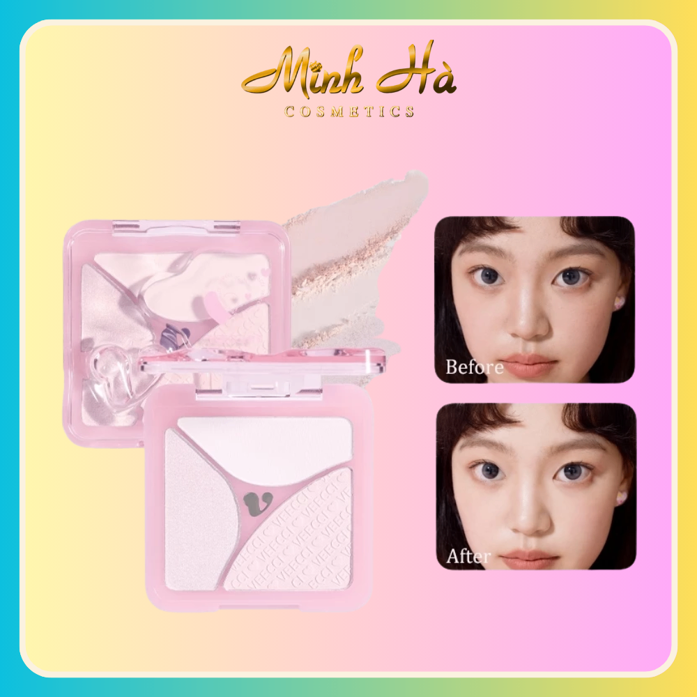 Phấn má và highlight 4 ô Veecci #G02
