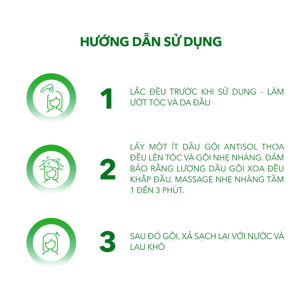 Dầu Gội iCare Pharma Antisol pH6.5 240ml