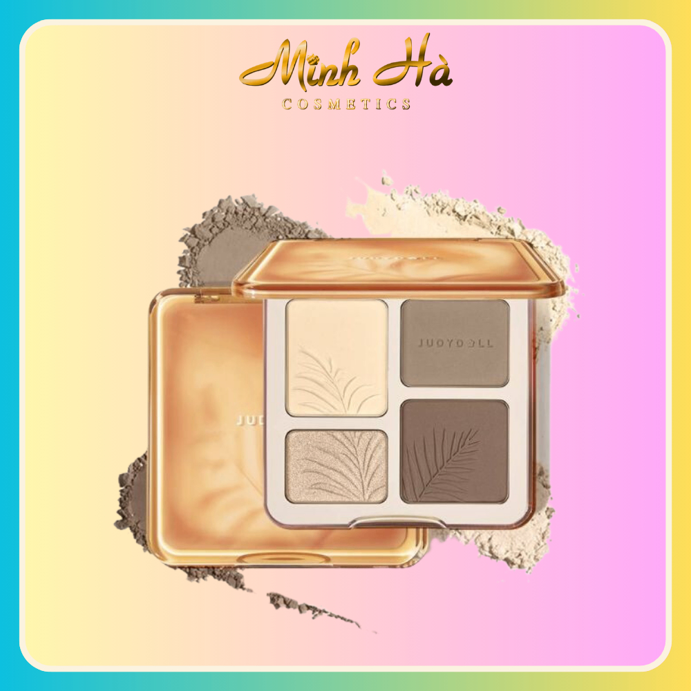 Bảng phấn tạo khối và bắt sáng JUDYDOLL 4 ô 9g trang điểm tự nhiên lâu trôi