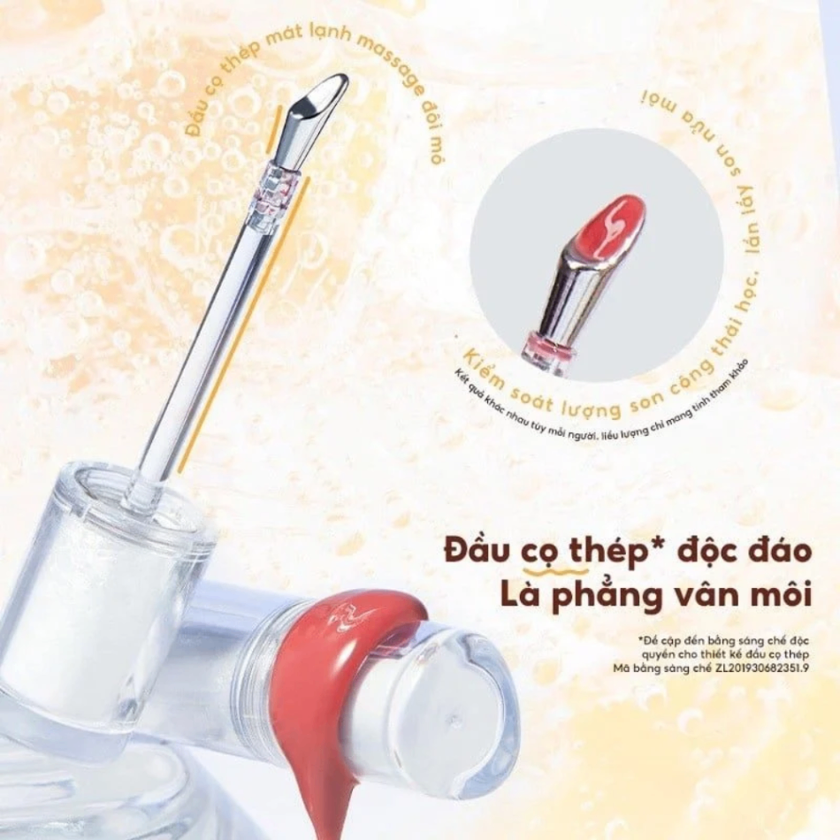 Son tint bóng Judydoll Watery Lip Gloss 2.4g căng mọng mát lạnh lên màu chuẩn