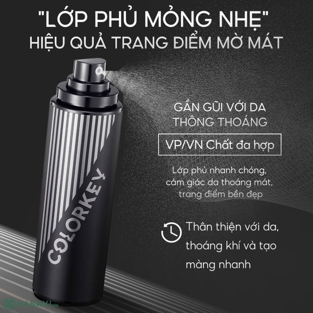 Xịt khóa nền makeup Colorkey Airy Soft Matte Makeup Setting Spray 100ml