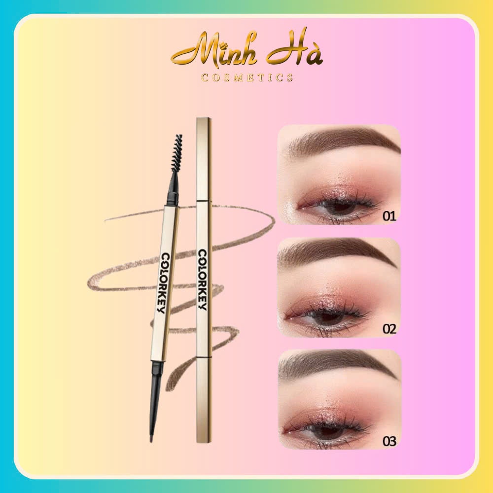 Chì kẻ mày Colorkey The Rapid Eyebrow Pencil 6g lâu trôi, kháng nước
