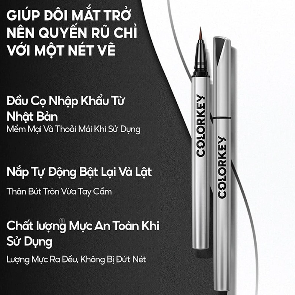 Kẻ mắt nước Colorkey Floating Color Liquid Eyeliner N01