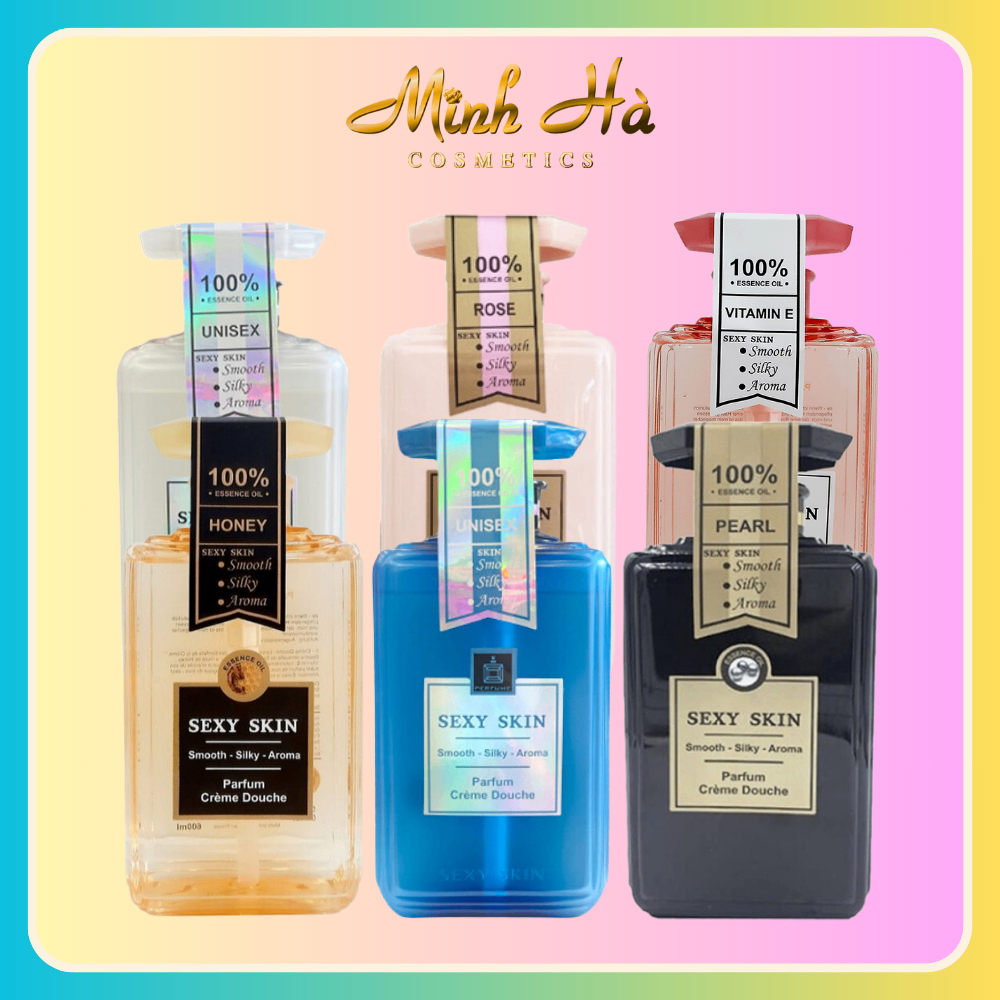 Sữa tắm nước hoa Sexy Skin 600ml dưỡng ẩm và lưu hương
