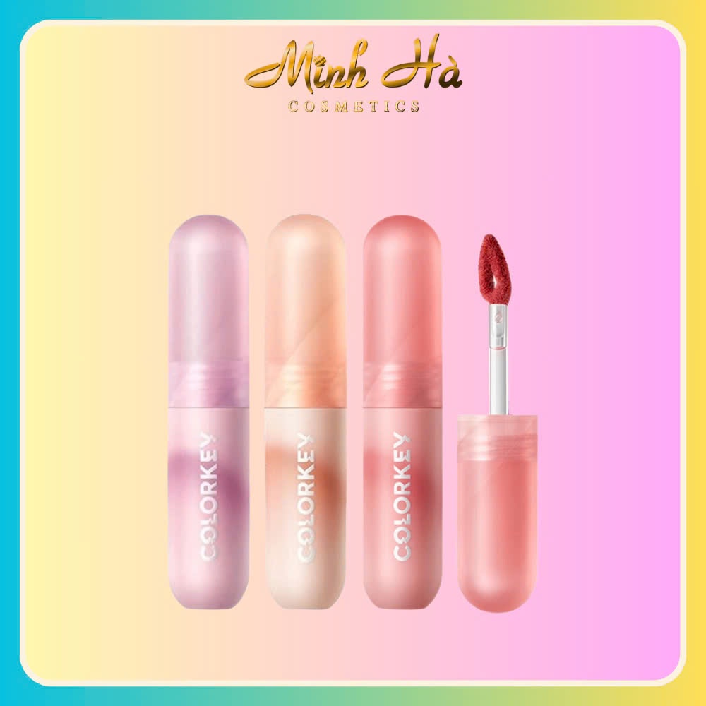 Son kem nhung Colorkey Mousse Lip Mud Matte 2g màu sắc đậm đà lì mịn tự nhiên