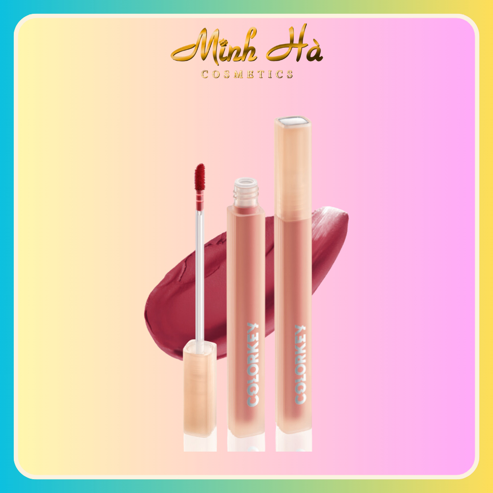 Son kem Colorkey Soft Matte Water Tint 2g bền màu lâu trôi siêu mịn môi