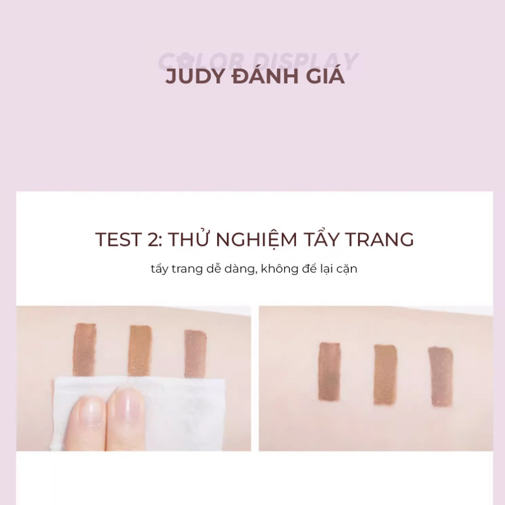 Mascara chuốt và định hình lông mày Judydoll Eyebrow Mascara 2.5g tự nhiên bền màu khô nhanh