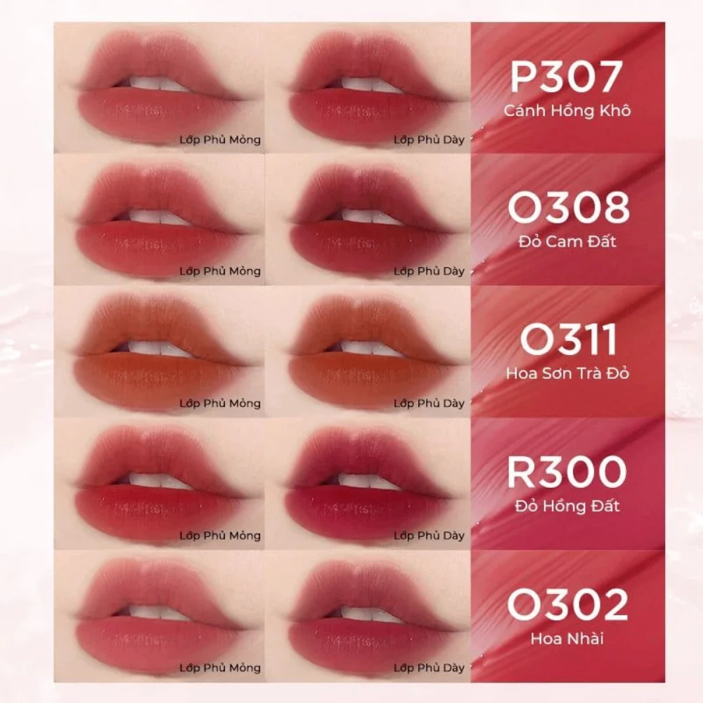Son kem Colorkey Soft Matte Water Tint 2g bền màu lâu trôi siêu mịn môi