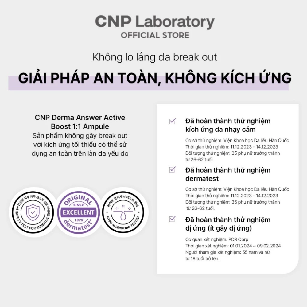 (Tách set) Tinh chất CNP Laboratory PDRN Derma Answer Active Boost Ampule 30ml