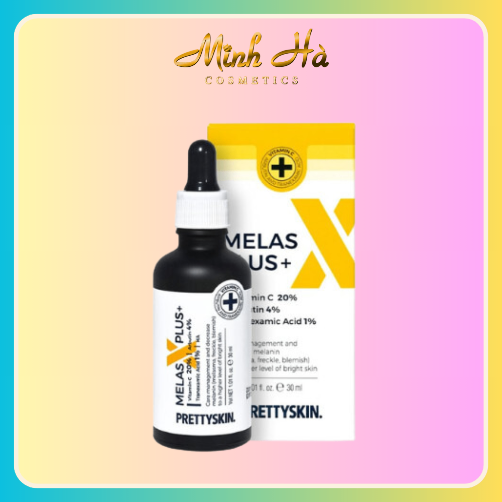 Serum dưỡng trắng, mờ thâm nám Prettyskin Melas x Plus 30ml