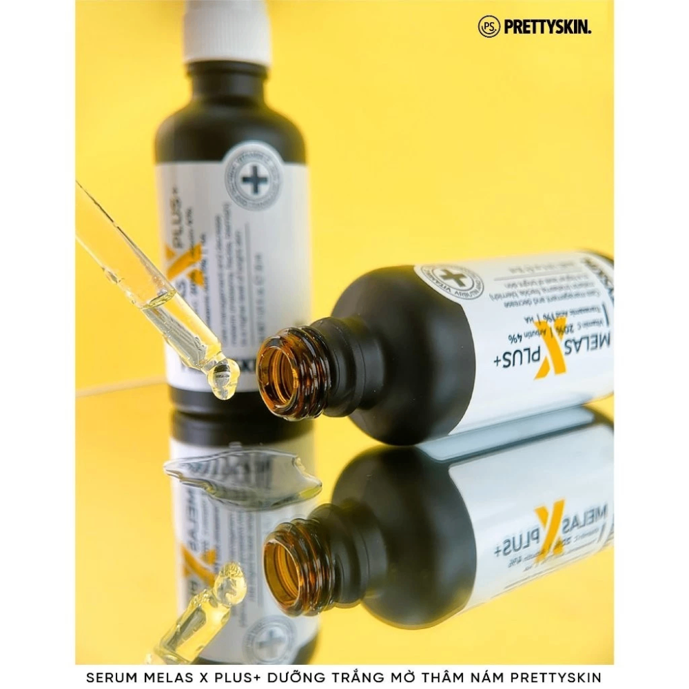 Serum dưỡng trắng, mờ thâm nám Prettyskin Melas x Plus 30ml