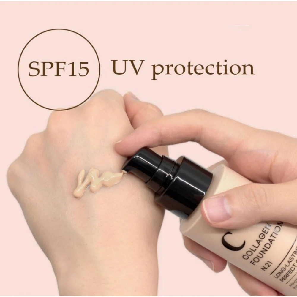 Kem nền Prettyskin Collagen Foundation 100ml độ che phủ tốt lâu trôi