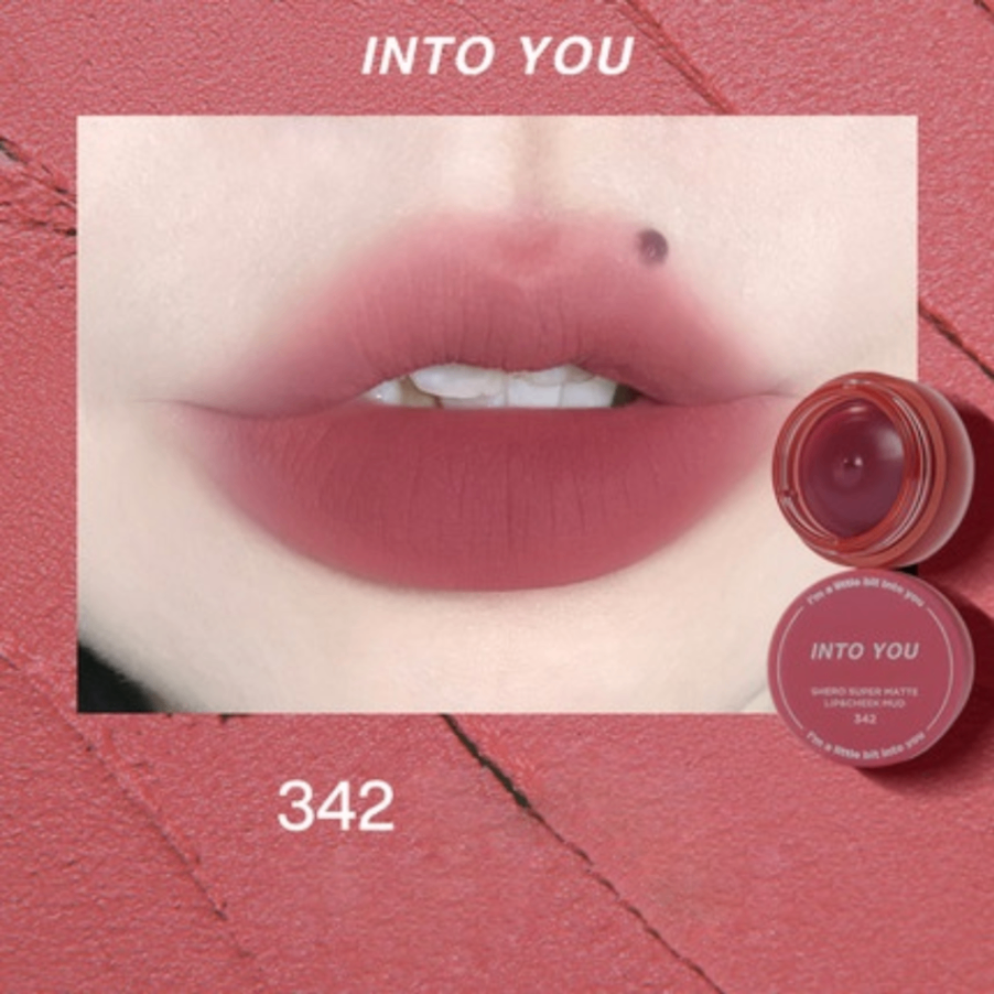 Son bùn hũ Into You Shero Super Matte 5g mịn môi lâu trôi lên màu chuẩn