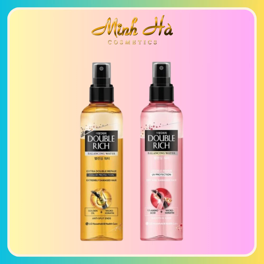 Nước xịt dưỡng tóc Double Rich Balancing Water 250ml chăm sóc tóc chuyển sâu, phục hồi hư tổn