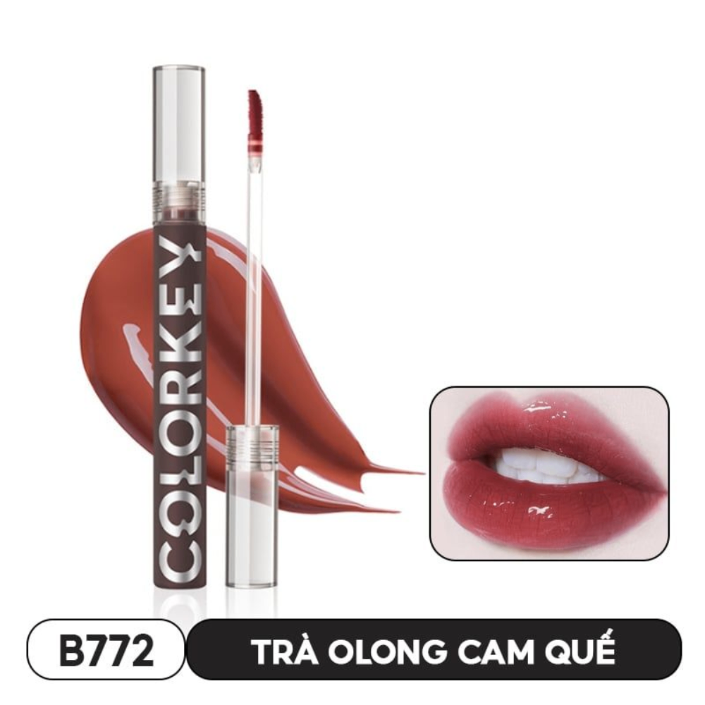 Son tint bóng Colorkey Airy Lip Mirror Series 1.7g lâu trôi không nặng môi
