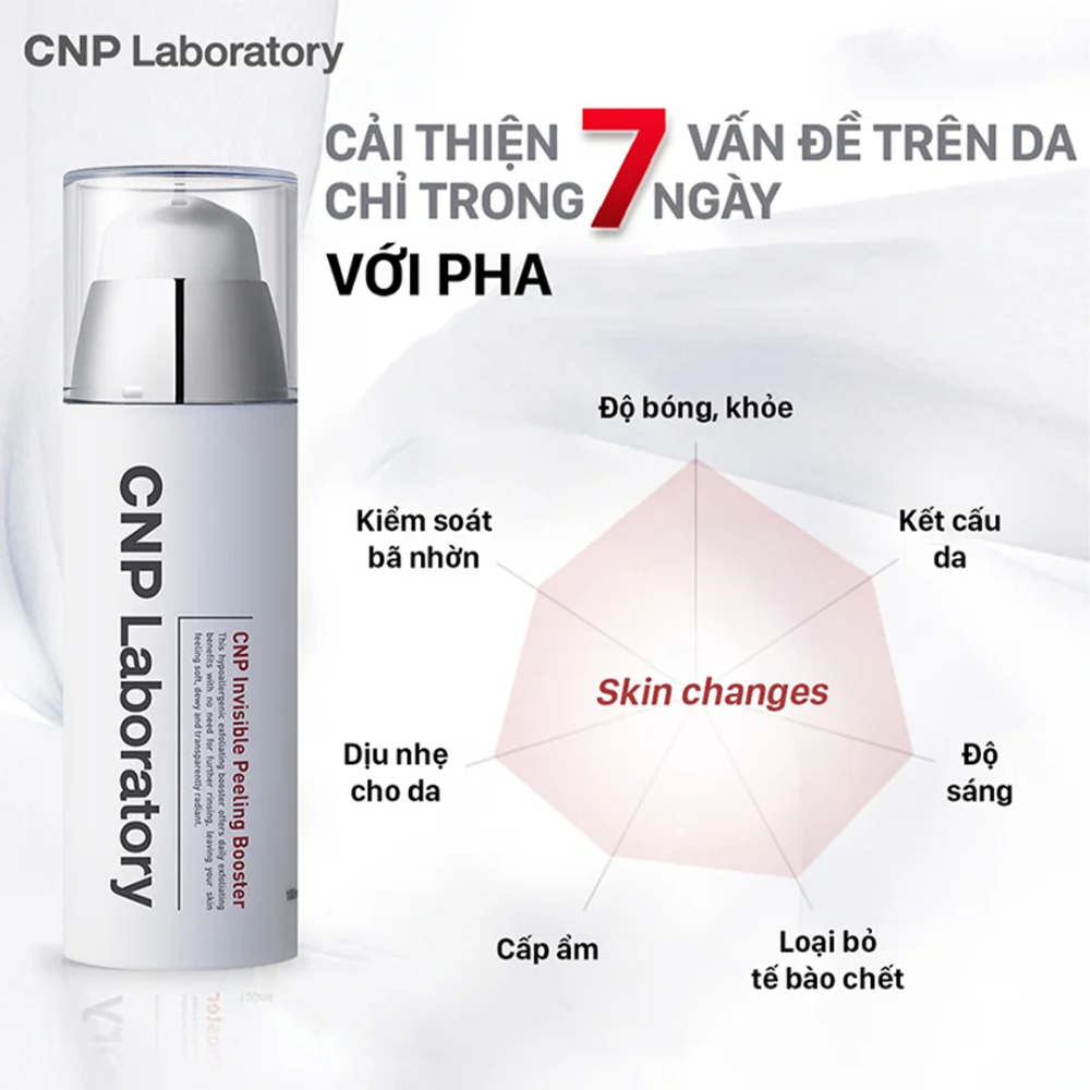 Tẩy tế bào chết hóa học CNP Laboratory Invisible Peeling Booster Essence 100ml