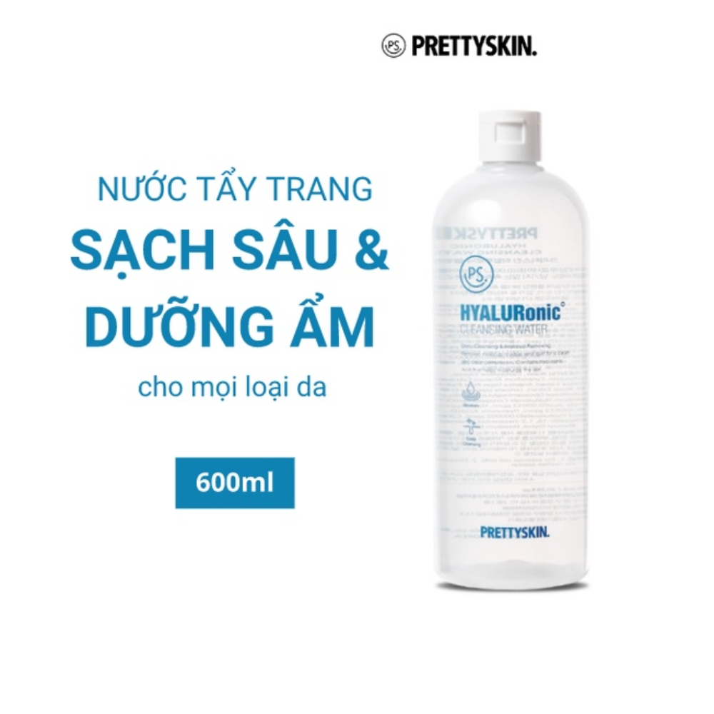 Nước tẩy trang Prettyskin 600ml dành cho mọi loại da - giúp dưỡng ẩm, làm sạch sâu