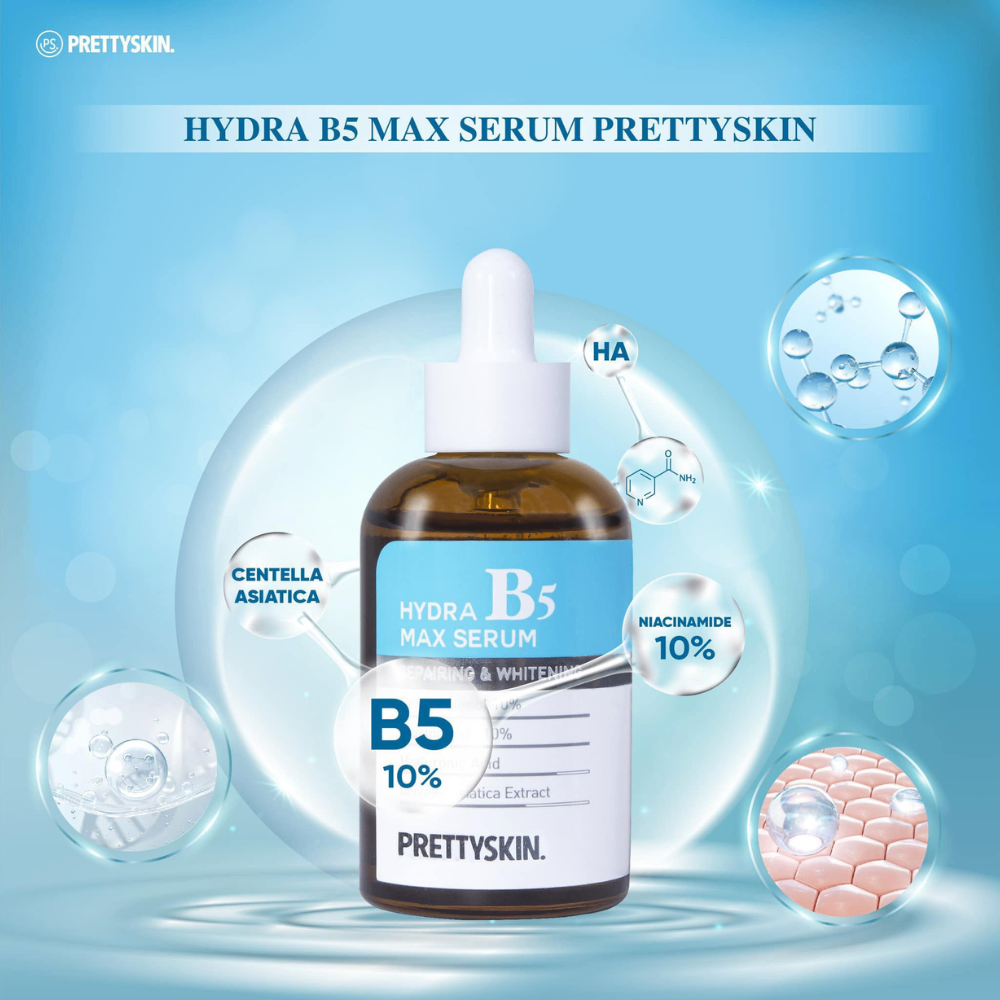 Tinh chất phục hồi Prettyskin Hydra B5 max serum 50ml