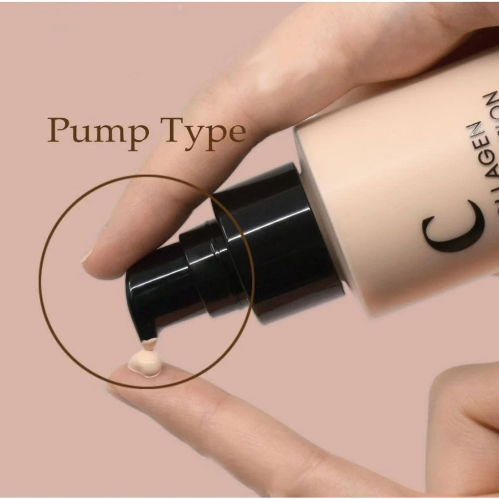 Kem nền Prettyskin Collagen Foundation 100ml độ che phủ tốt lâu trôi